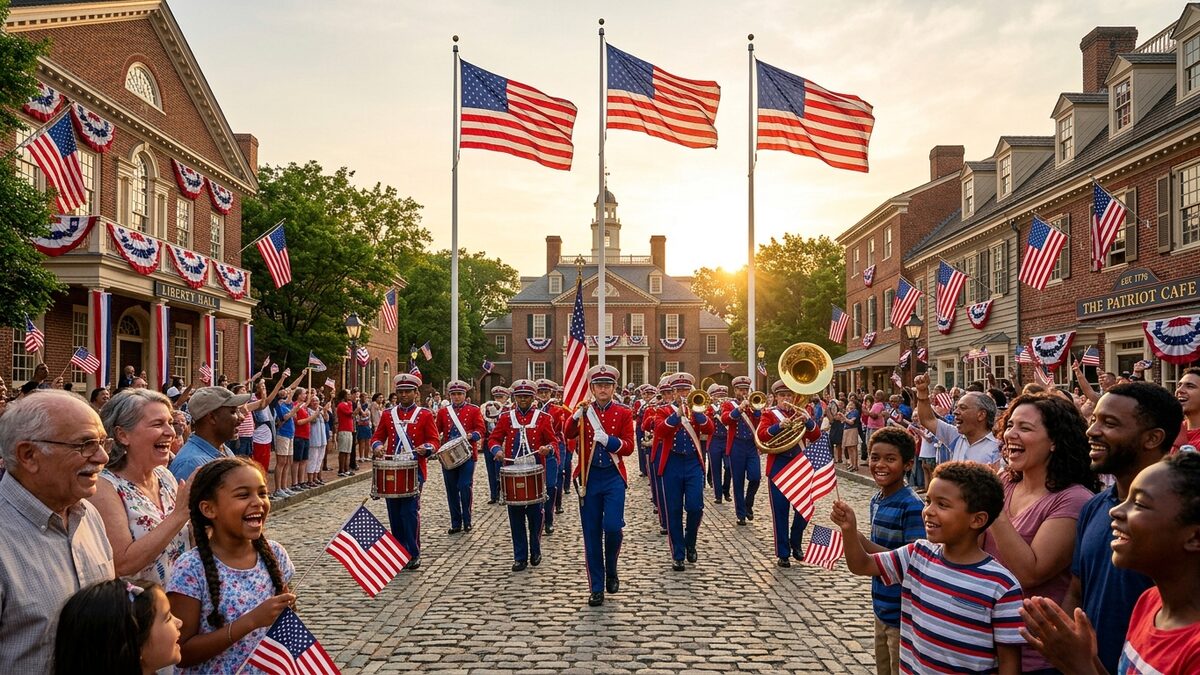 American cities flag celebrations