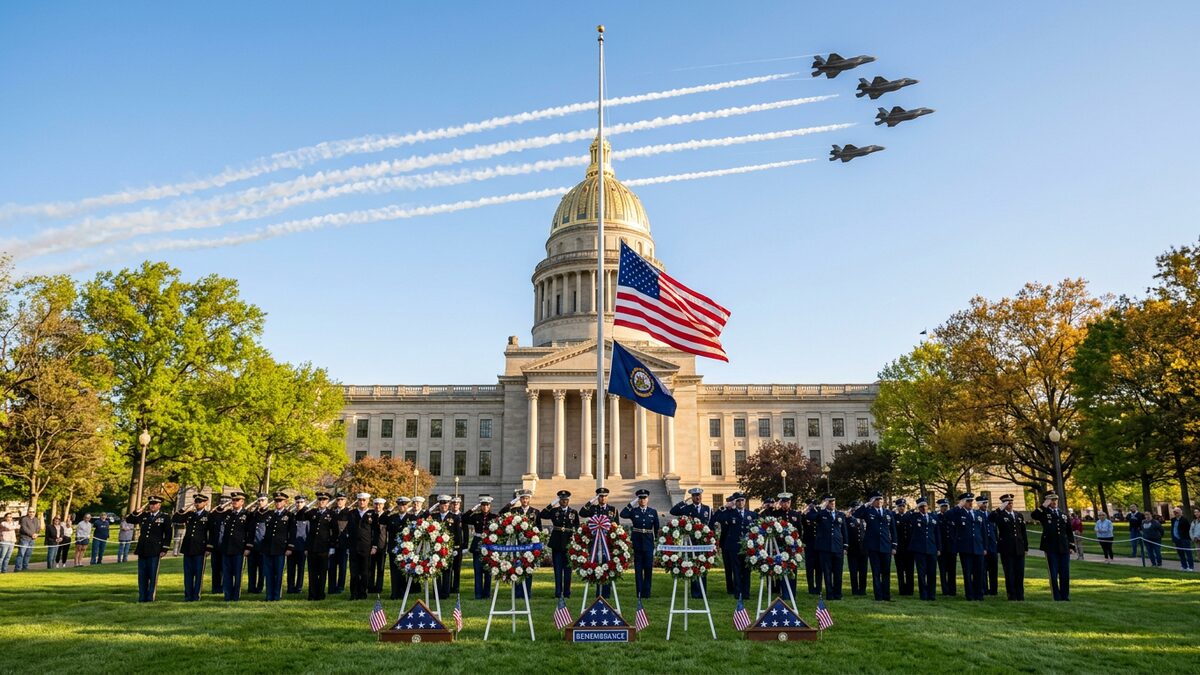 Flag Day, Military Flyover