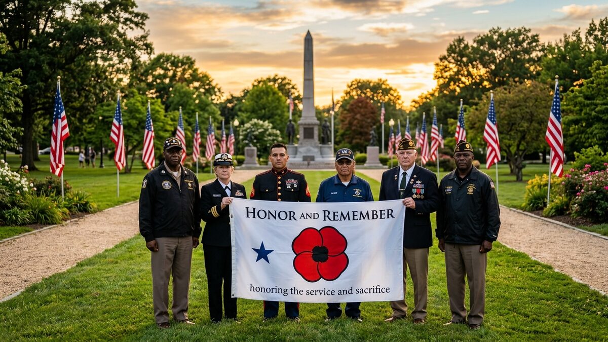Veterans Tribute Honor Remember Flag